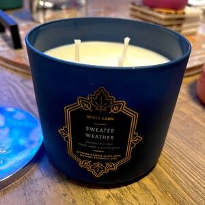 Bath and Body Works-Sweater Weather 3 Wick Candle-Brand New!